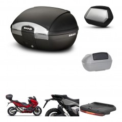 SHAD Maletas SH35 PREMIUM + soporte montaje baul SH45 accesorios KIT-474185
