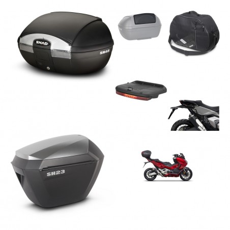 SHAD Maletas sh23 alu + soporte montaje baul SH45 accesorios KIT-474199