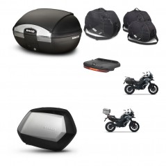 SHAD SH35 PREMIUM suitcases + mounting bracket SH45 trunk accessories KIT-474222