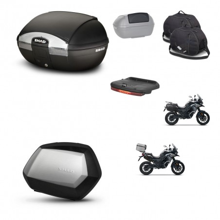 SHAD SH35 PREMIUM suitcases + mounting bracket SH45 trunk accessories KIT-474234