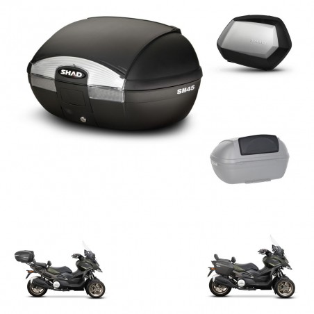 SHAD Maletas SH35 PREMIUM + soporte montaje baul SH45 accesorios KIT-474275