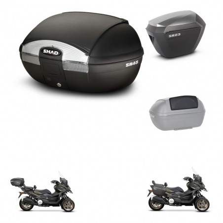SHAD Maletas sh23 alu + soporte montaje baul SH45 accesorios KIT-474277