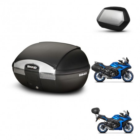 SHAD Maletas SH35 PREMIUM + soporte montaje baul SH45 KIT-474299