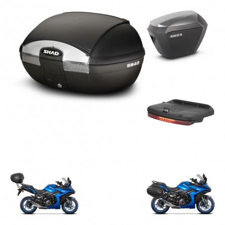 SHAD Maletas sh23 alu + soporte montaje baul SH45 accesorios KIT-474307