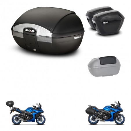 SHAD Maletas sh23 + soporte montaje baul SH45 accesorios KIT-474322