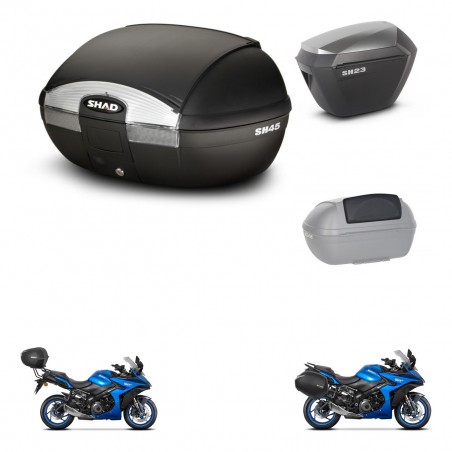 SHAD Maletas sh23 alu + soporte montaje baul SH45 accesorios KIT-474325