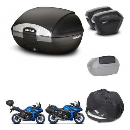 SHAD Maletas sh23 + soporte montaje baul SH45 accesorios KIT-474334