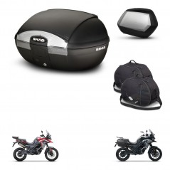 SHAD Maletas SH35 PREMIUM + soporte montaje baul SH45 accesorios KIT-474348