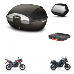 SHAD Maletas SH35 PREMIUM + soporte montaje baul SH45 accesorios KIT-474353