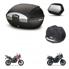 SHAD Maletas SH35 PREMIUM + soporte montaje baul SH45 accesorios KIT-474359