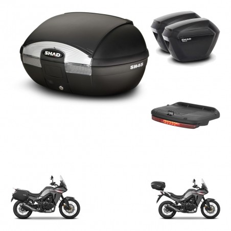 SHAD Maletas sh23 + soporte montaje baul SH45 accesorios KIT-474400