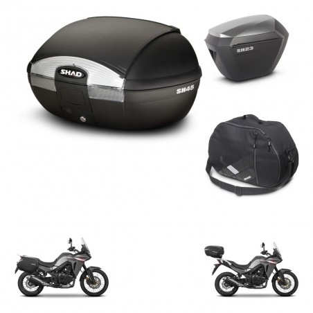 SHAD Maletas sh23 alu + soporte montaje baul SH45 accesorios KIT-474409