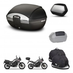 SHAD Maletas SH35 PREMIUM + soporte montaje baul SH45 accesorios KIT-474420