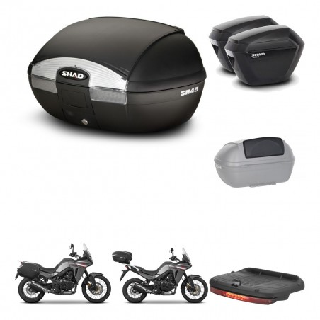 SHAD Maletas sh23 + soporte montaje baul SH45 accesorios KIT-474424