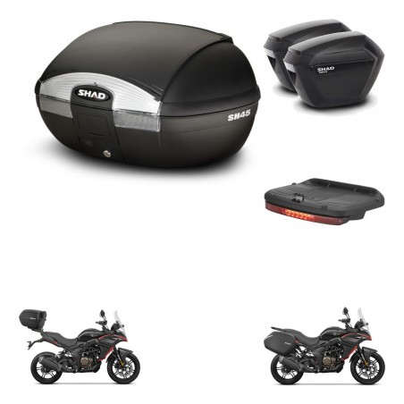 SHAD SH23 suitcases + mounting bracket SH45 trunk accessories KIT-474448