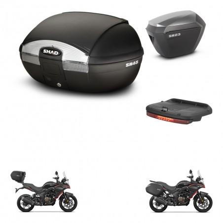 SHAD Maletas sh23 alu + soporte montaje baul SH45 accesorios KIT-474451