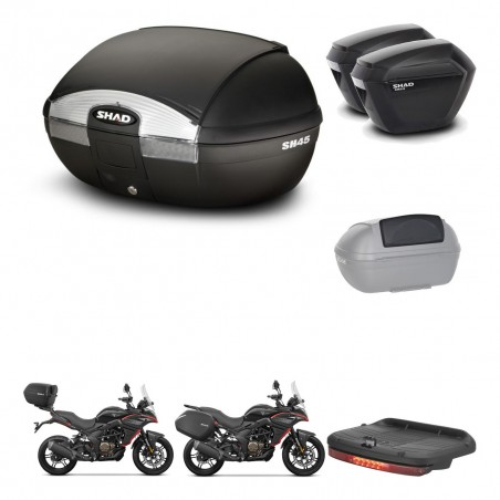 SHAD Maletas sh23 + soporte montaje baul SH45 accesorios KIT-474472