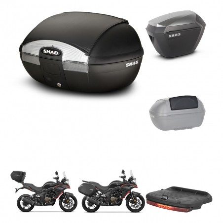SHAD Maletas sh23 alu + soporte montaje baul SH45 accesorios KIT-474475