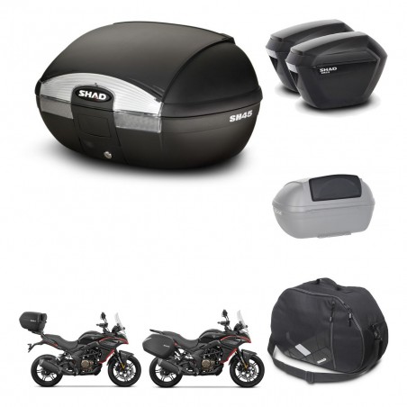 SHAD Maletas sh23 + soporte montaje baul SH45 accesorios KIT-474478
