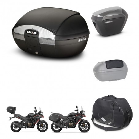 SHAD Maletas sh23 alu + soporte montaje baul SH45 accesorios KIT-474481