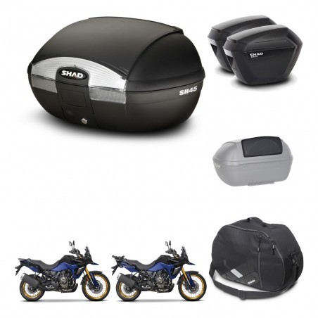 SHAD Maletas sh23 + soporte montaje baul SH45 accesorios KIT-474526