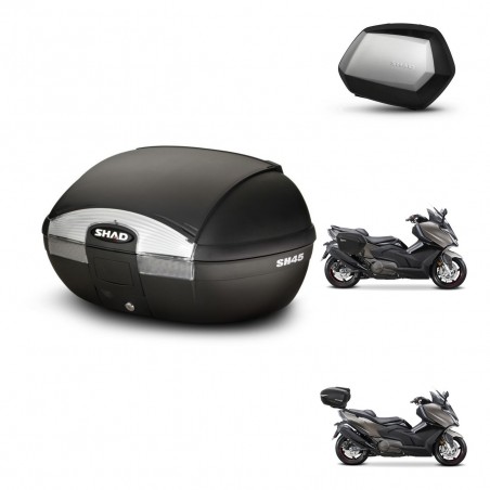 SHAD Maletas SH35 PREMIUM + soporte montaje baul SH45 KIT-474587