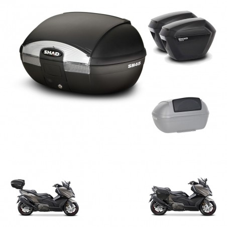 SHAD Maletas sh23 + soporte montaje baul SH45 accesorios KIT-474610