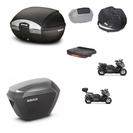 SHAD Maletas sh23 alu + soporte montaje baul SH45 accesorios KIT-474631