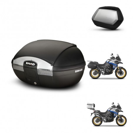 SHAD Maletas SH35 PREMIUM + soporte montaje baul SH45 KIT-474635