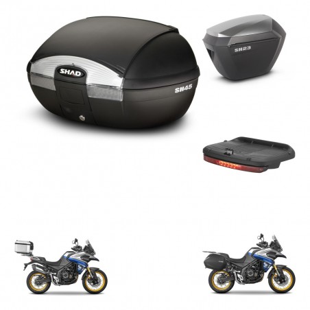 SHAD Maletas sh23 alu + soporte montaje baul SH45 accesorios KIT-474643