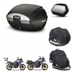 SHAD Maletas SH35 PREMIUM + soporte montaje baul SH45 accesorios KIT-474648