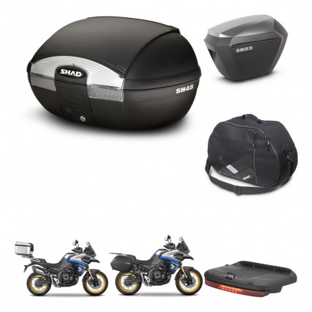 SHAD Maletas sh23 alu + soporte montaje baul SH45 accesorios KIT-474655