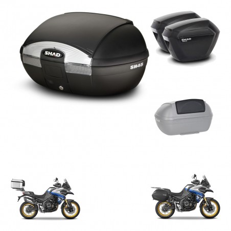 SHAD Maletas sh23 + soporte montaje baul SH45 accesorios KIT-474658