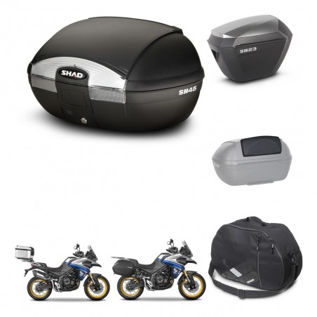 SHAD Maletas sh23 alu + soporte montaje baul SH45 accesorios KIT-474673