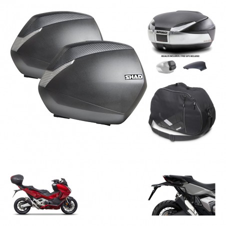 SHAD Trunk SH48 backrest cover + mounting bracket SH36 suitcases accessories KIT-475472