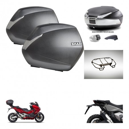 SHAD Trunk SH48 backrest cover + mounting bracket SH36 suitcases accessories KIT-475484