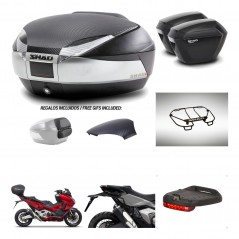 SHAD Maletas sh23 + soporte montaje baul SH48 tapa respaldo accesorios KIT-475492
