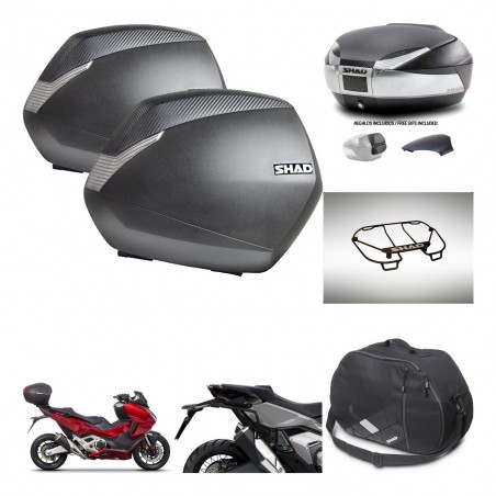 SHAD Trunk SH48 backrest cover + mounting bracket SH36 suitcases accessories KIT-475496