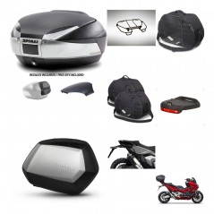 SHAD Maletas SH35 PREMIUM + soporte montaje baul SH48 tapa respaldo accesorios KIT-475506