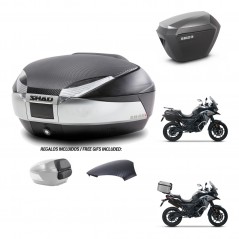 SHAD Maletas sh23 alu + soporte montaje baul SH48 tapa respaldo KIT-475513