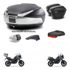 SHAD Maletas sh23 + soporte montaje baul SH48 tapa respaldo accesorios KIT-475516