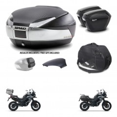 SHAD Maletas sh23 + soporte montaje baul SH48 tapa respaldo accesorios KIT-475522