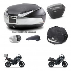 SHAD Maletas sh23 alu + soporte montaje baul SH48 tapa respaldo accesorios KIT-475525