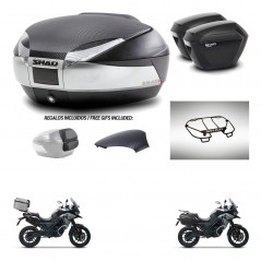 SHAD Maletas sh23 + soporte montaje baul SH48 tapa respaldo accesorios KIT-475534