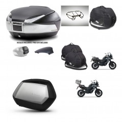 SHAD Maletas SH35 PREMIUM + soporte montaje baul SH48 tapa respaldo accesorios KIT-475548