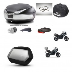 SHAD Maletas SH35 PREMIUM + soporte montaje baul SH48 tapa respaldo accesorios KIT-475553