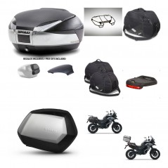 SHAD Maletas SH35 PREMIUM + soporte montaje baul SH48 tapa respaldo accesorios KIT-475554