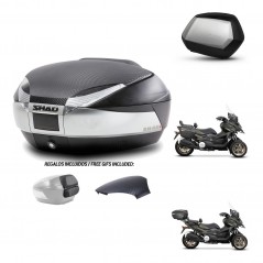 SHAD Maletas SH35 PREMIUM + soporte montaje baul SH48 tapa respaldo KIT-475559