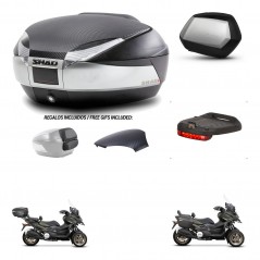 SHAD SH35 PREMIUM suitcases + mounting bracket SH48 trunk backrest cover accessories KIT-475565