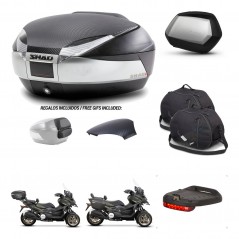 SHAD SH35 PREMIUM suitcases + mounting bracket SH48 trunk backrest cover accessories KIT-475566